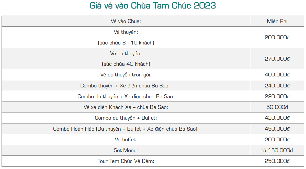 Giá Vé Thăm Quan Chùa Tam Chúc Kim Bảng Hà Nam 2023